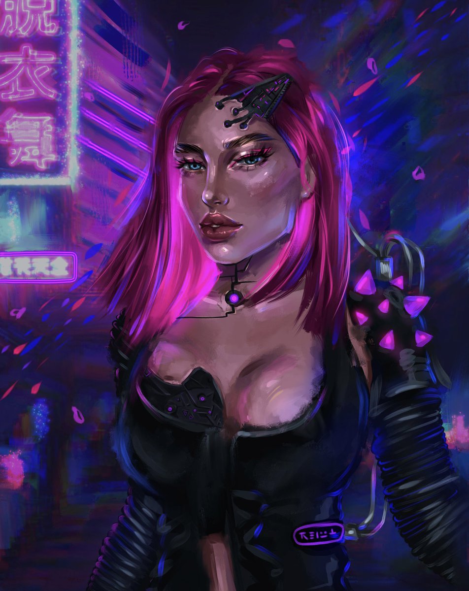 lizziebizzii's tweet photo. Yaaaay the first edition of this cyberpunk girl is SOLD 🔥🔥🔥 

4/5 is available at the price of 0.01 ETH 😱 

💖Thank you @RandyCYH 💖
#NFTSold https://t.co/gzl2UZ1rsf