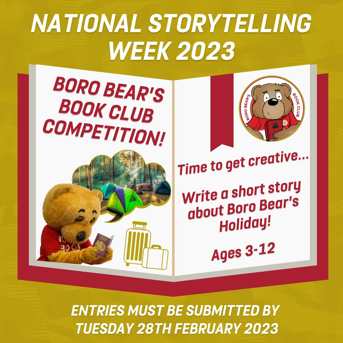 In support of National Storytelling Week, we are back with Boro Bear’s Book Club, inspiring children up to 12 years old to get creative and write a short story about the adventures of Boro Bear!

Find out more and enter your story on our website 👇

🔗buff.ly/3WK3lUd
