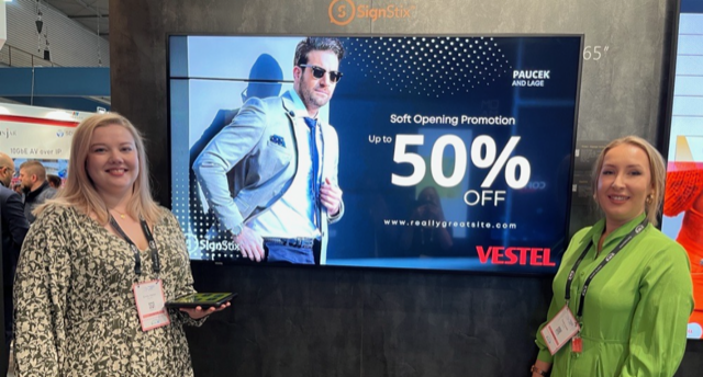 Last day of <a href="/ISE_Show/">ISE</a> &amp; if you’ve not been to the <a href="/VestelB2B/">Vestel Visual Solutions UK</a> stand yet, please do pop over.

We'd love to show you how our #digitalsignage CMS works with the Vestel #SoC screen.
 
Hall 3 Stand 3F100
 
Learn more: signstix.com/exhibitions/si…
 
#partnership #exhibition2023 #SignstixISE