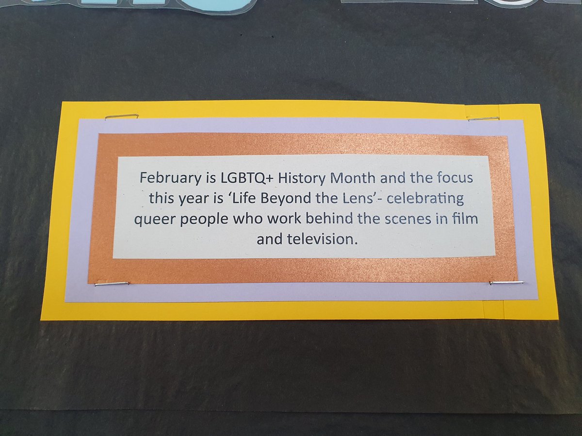 It's February, which means time for a new board display celebrating <a href="/LGBTHM/">LGBT+ History Month 🏳️‍🌈🏳️‍⚧️</a> !