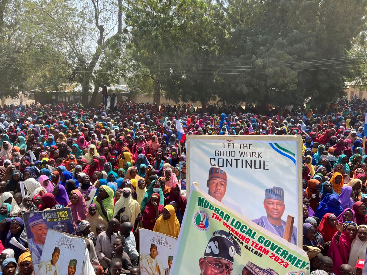 AliShettima18's tweet photo. #Elections2023: @ProfZulum holds APC campaigns across #Mobbar, #Abadam, #Gubio in northern BornoΒ
Governor Babagana Umara Zulum on Thursday, resumed his leadership of APC campaign tour of Northern Borno.
@SpokesmanBornoG @EngrBababe
@bundi58
https://t.co/P3ZUVU4MpL https://t.co/LXk7DCwor8