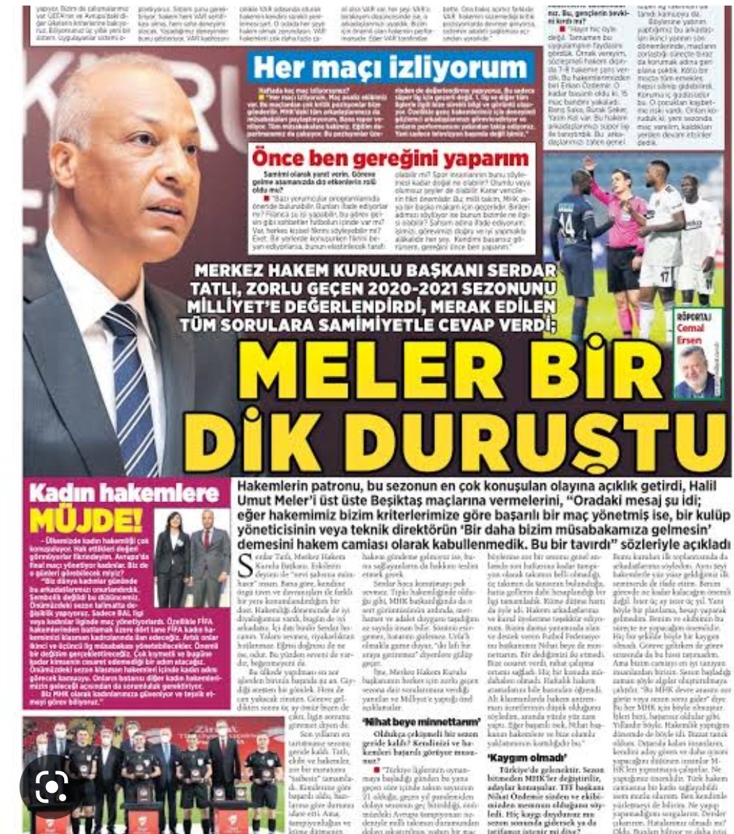 Olurmu abi,Beşiktaş istemem dediği için Halil Umut Meler'i tarihte eşi görülmemiş şekilde "Dik Duruş" diyerek üst üste maçına atayanlara o zaman 'Helal Olsun Mhk' diye alkış tutanlar çıkıp ahlak şovlarını yapsınlar işte. O zaman esip gürlüyordunuz hakemleri koruyalım diye :)