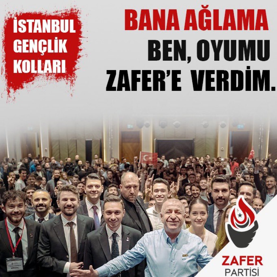 Seçimden sonra pişman olmak istemiyorsanız;
OYUNUZU <a href="/zaferpartisi/">Zafer Partisi</a>’ne verin!
Ne 6’lı masa tiyatrosunda ne de iktidarın oyunlarında rol almayın!
Söz veriyoruz!
 BU DÜZENİ DEĞİŞTİRECEĞİZ!
🔹Sığınmacılar gidecek,
🔹Ekonomi düzelecek,
🔹Türk Devleti sadece Milletine hizmet edecek!