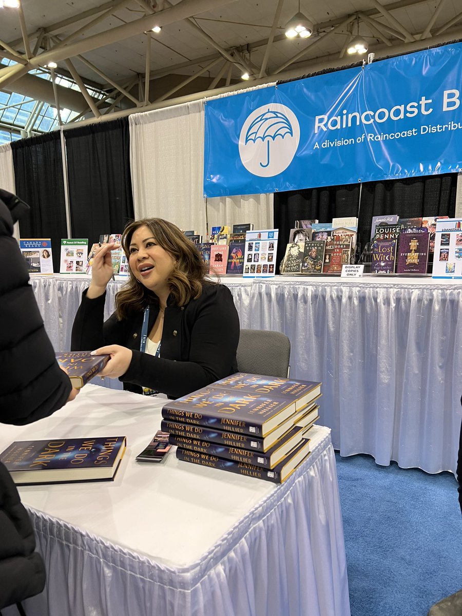 RaincoastBooks's tweet photo. Day 1 of #OLASC23 was a hit! Great to see everyone in person again and have some fantastic authors sign at the booth 📚 https://t.co/k19tSbp1lm