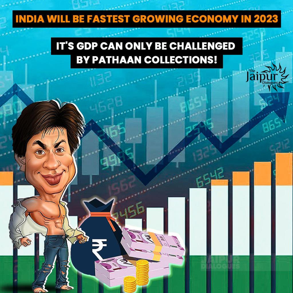 JaipurDialogues's tweet photo. Pathaan Box Office Collection predicted to cross 3 Trillion Dollars! https://t.co/KAlhqvZ6bT