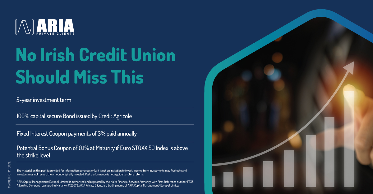 We're delighted to launch our new #CreditAgricole Bond. It allows Credit Unions to access a fixed and a potential bonus coupon, and the advantage of further potential EUR rates.

For details, click the link below:

zcu.io/NCCQ
