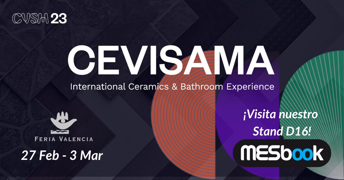 MESbook_'s tweet photo. Somos expositores en @Cevisama Ven a visitarnos del 23 de febrero al 3 de marzo, pabellón N3-P4 #StanD16, en la @Feria_Valencia.
¡Te esperamos! 😉
Más info ⤵️
https://t.co/qddMJqV8uQ https://t.co/7yU7rdOCIR