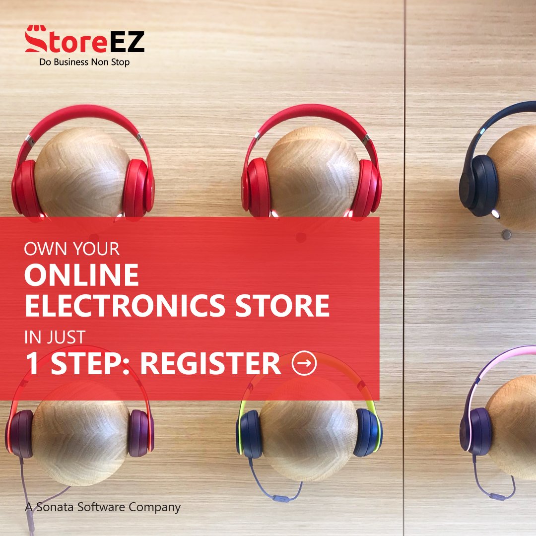 storeez1's tweet photo. Own your online Electronics Store in just 1 step - Register👉 https://t.co/CI4Jc5Kgac

StoreEZ is a modern #ecommerce platform, by @Sonata_Software, that makes it easy for companies to set up an #onlinestore &amp; begin selling.

#ecommercestore #Retailindustry #electronicindustry https://t.co/EmxYimfVaR