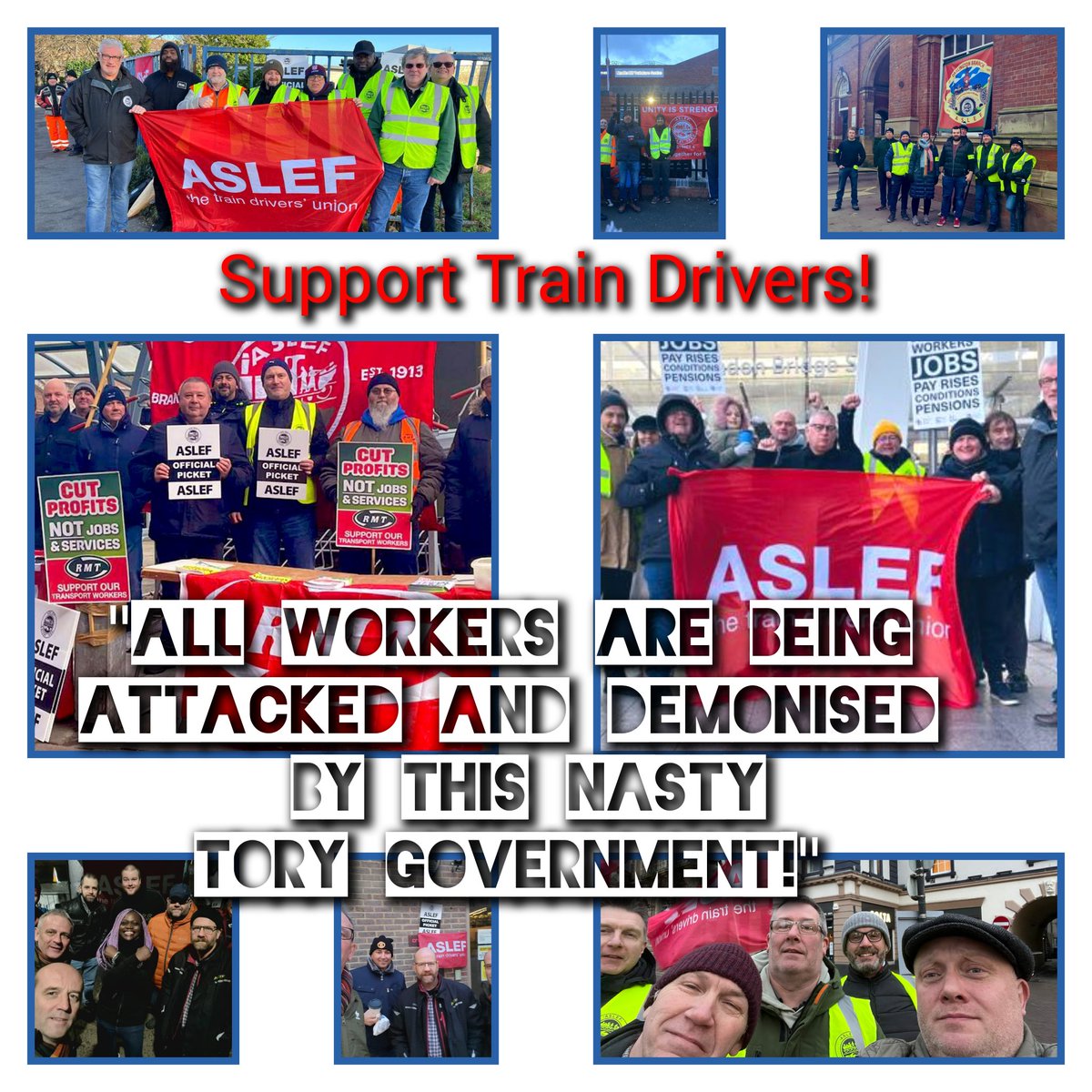 Darren_Fower's tweet photo. ✊🏽 #Solidarity today with these supa 🌟 stars❗
@Aslefunion @mickwhelanaslef 

#ASLEF #ASLEFunion #InvestInRail #Rail #MickWhelan  #WorkersRights #TrainDrivers  #IndustrialAction #KeyWorkers #ToriesOut #ToryRailFail #MarkHarperMP #EnoughIsEnough #CostOfLivingCrisis https://t.co/vETV0uU5sK