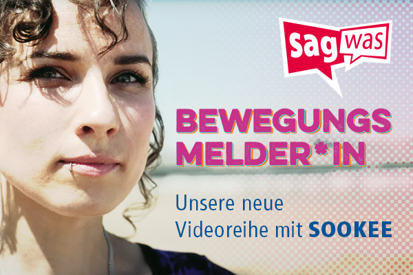 sagwasnet's tweet photo. Heute könnt Ihr erneut die wunderbare @sookee_quing im Programm von @ALEX_berlin_de erleben. In der #PrimeTime 😎 20 Uhr seht Ihr #Sookee im #Interview mit Laurea von #AlexBerlin und in der Videoreihe "Bewegungsmelder*in" von #sagwas. Nicht verpassen: https://t.co/xS1kDQj5Ys https://t.co/cZYwu4ft2I