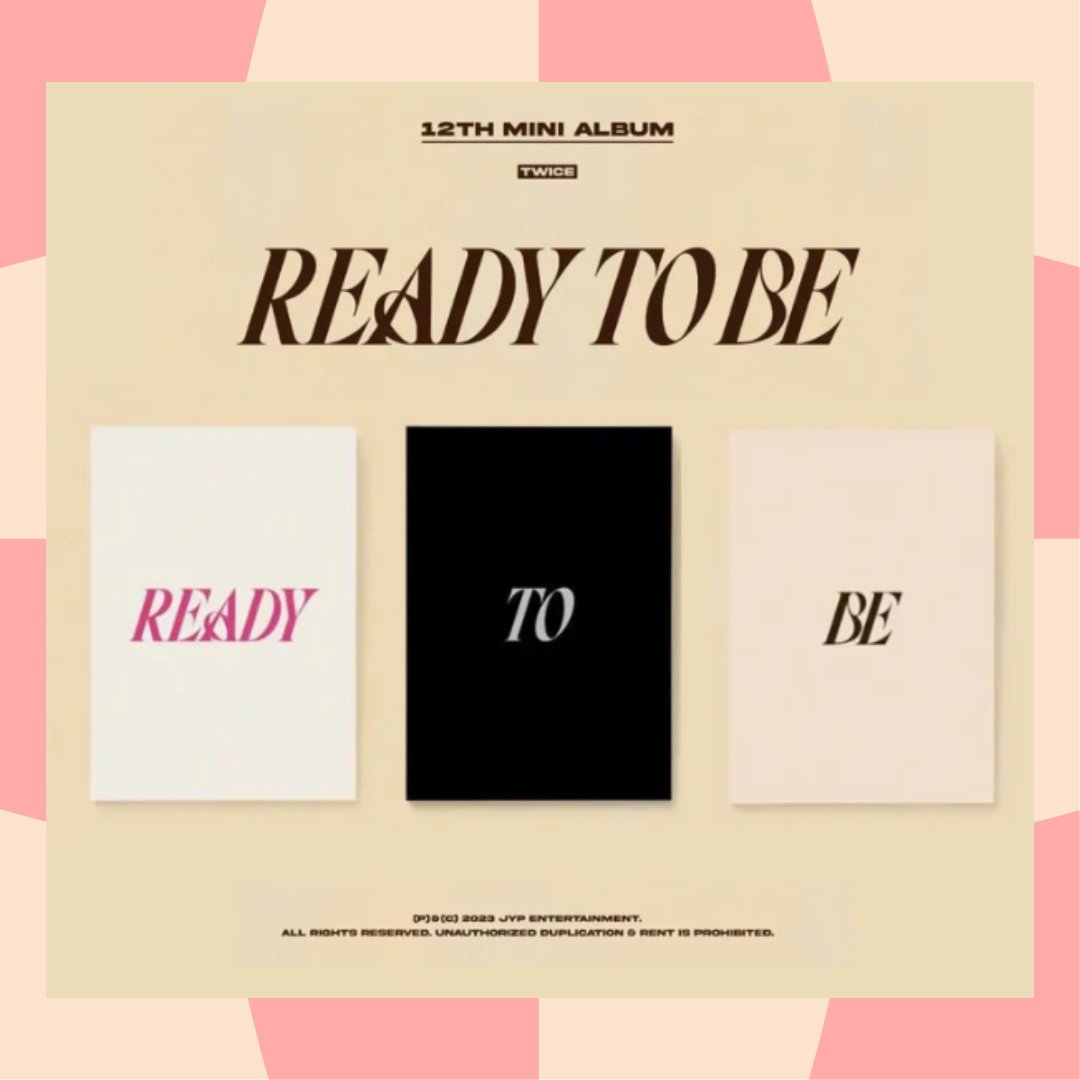 official_kpopro's tweet photo. 💅Ready or not, TWICE is returning with the 12th mini album. 3 versions are available for “Ready To Be” and as usual, the pre-order benefits are a photocard set and a poster for each album!
#twice #once #twiceonce #twicereadytobe #twiceminialbum #twicenewalbum #twicepreorder https://t.co/rzH2qeWoOU