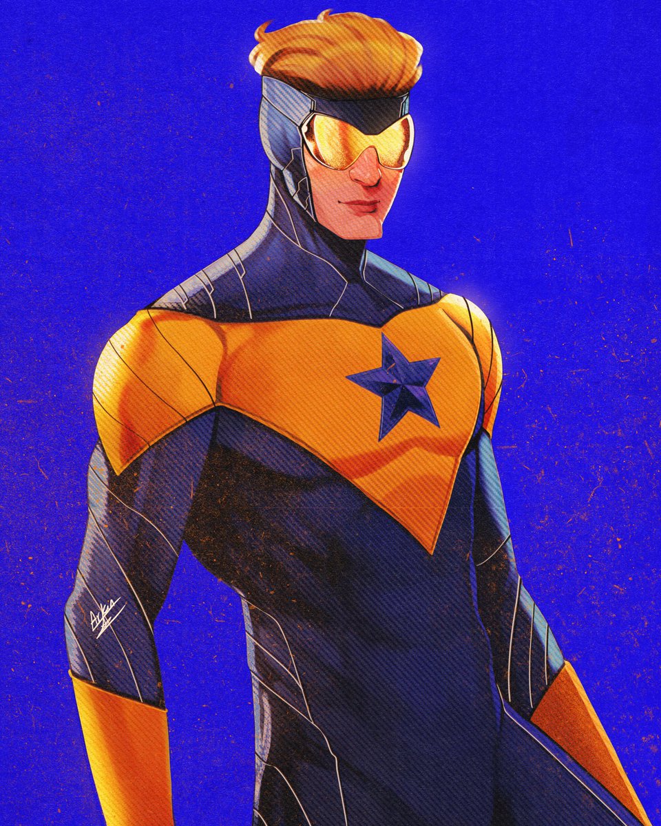 Booster gold! Wanted to design what i imagine he’d look like in the DCU being crafter by <a href="/JamesGunn/">James Gunn</a>, i absolutely cant wait to see his slate fully recognised