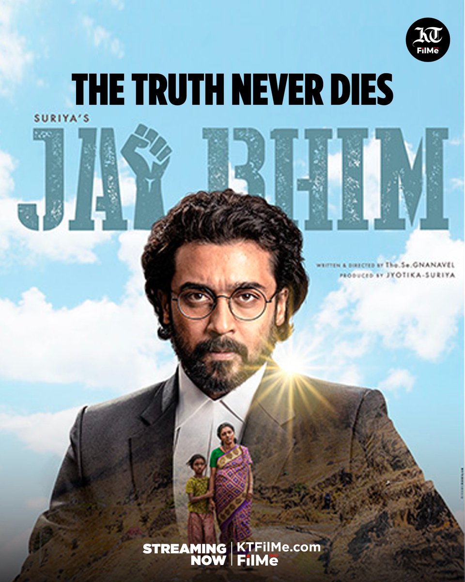 KTFilMeUAE's tweet photo. The film Jai Bhim is inspired by the true incident that happened way back in 1993. Catch Jai Bhim streaming now on https://t.co/7jjZdGBWRd
@Suriya_offl @SuriyaFansTeam
#KTFilMe #jaibhim #jaibhimmovie #suriyajothika #moviereview https://t.co/Jp1S1NdpB4
