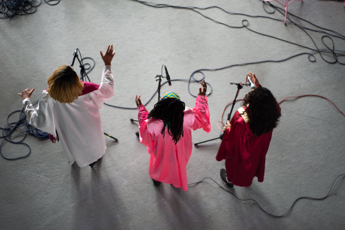 MrArtTerry's tweet photo. Calling all the choirs! Come hear the Black Bohemians sing and play @Summerhallery @stereoglasgow @Tolbooth  in 2 weeks 🎶🎵

We have 7 singers, including the violist, theremin player and me. Our gospel funk punk sound is all about the warmth and expression of the human voice. https://t.co/E9jtchkfOO