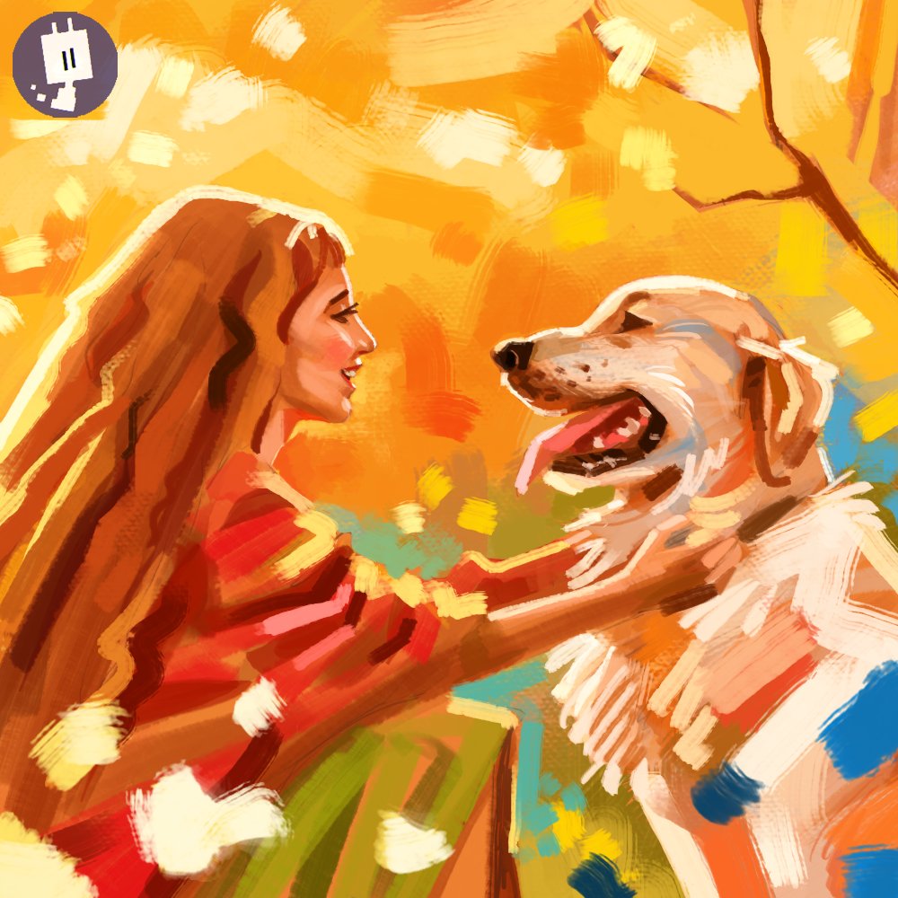 ⭐ Golden Retriever ⭐
✧
facebook.com/pixi.gags
✧
instagram.com/pixi_gags/
✧
#dog #puppy #furrydog #goldenretreiver 
#cute #painting #art #pixigags #pixi_gags #furrydog #furryart #feral #designersofinstagram #colors #girl #nature #artist #sunlight
