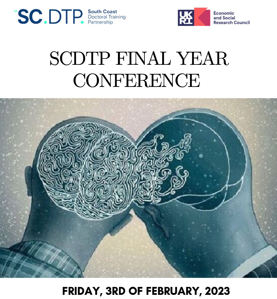 OkiMacpherson's tweet photo. As a first year PhD student I am feeling very excited to see the research being presented today at #SCDTPFinalYearConference @SouthCoastDTP by the final year PhD students. https://t.co/lWT33fJsFu