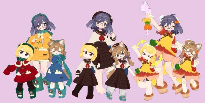今日も今日とて衣装対応しておきました!【衣装】制服コスチューム [School uniform] | afro-da-afro`s shop 【衣装】おべんとう衣装 | afro-da-afro`s shop  【衣装】Winter衣装 [Winter Cloths] | afro-da-afro`s shop  