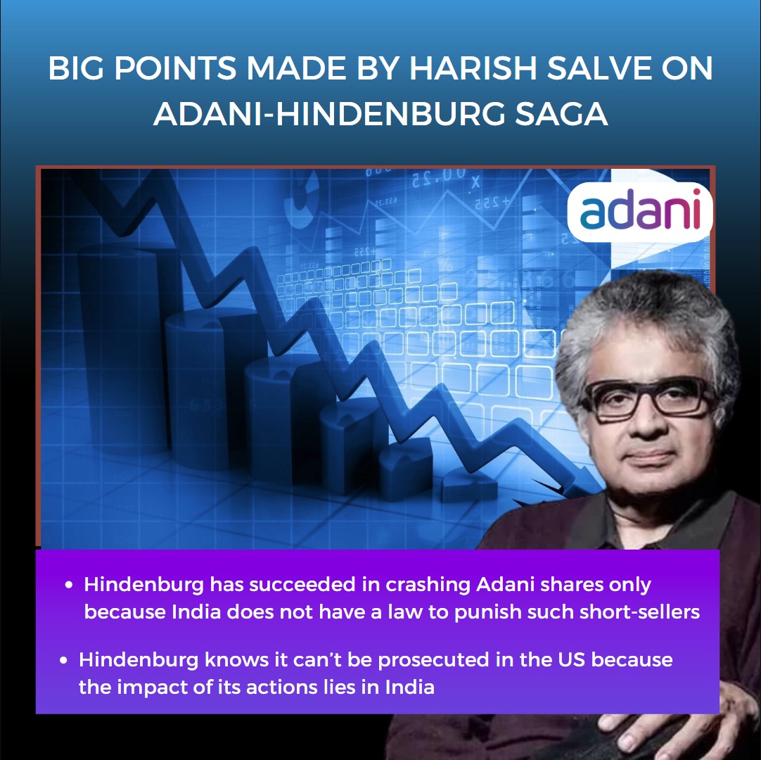 Rachitha_1's tweet photo. Many #Adani companies are publically listed with no hidden research. Those fooled by @HindenburgRes 
can't outwit renowned lawyer #HarishSalve who can literally shake the spine of even some International criminals and terrorists.

#AdaniGroup
#CoordinatedAttack https://t.co/DzNo1Te8th