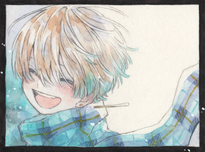 君が僕のすべてだった#透明水彩 