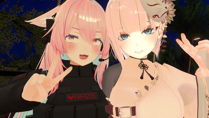この前のVR!
あみあさんとツーショット!
みんなでのんびり雑談! 