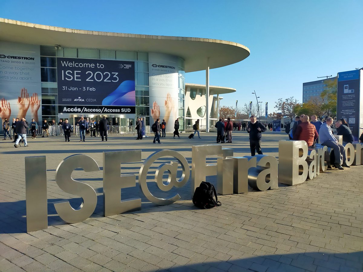 explainersgroup's tweet image. ¡El futuro ya está aquí! Hemos tenido el placer de asistir al evento #ISE2023, el mayor punto de encuentro en el sector audiovisual a nivel europeo. ¡Y se celebra en #Barcelona!