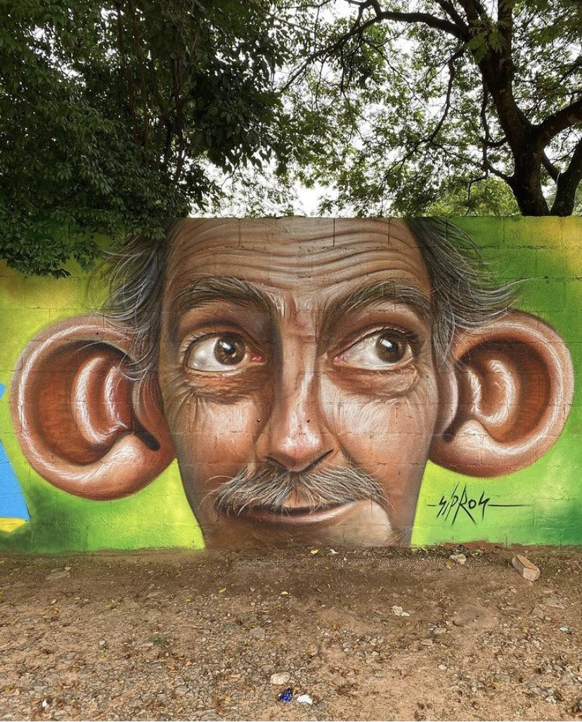 lovestreetart22's tweet photo. Such a distinct portrait style - Sipros in Brazil (Photo by Artist.
#StreetArt #Sipros #Brazil https://t.co/kOivF001oj
