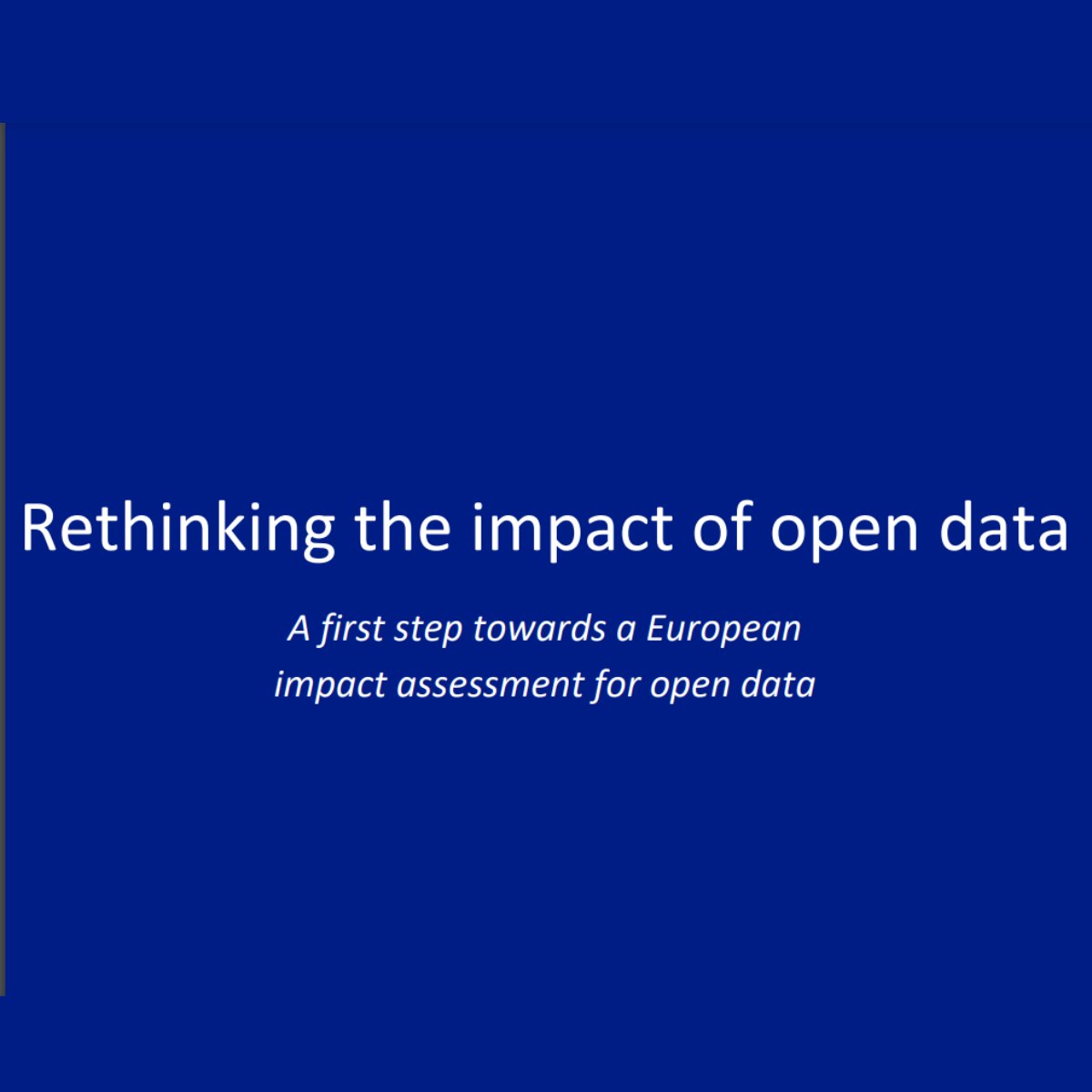 Read our news piece on the recent publication 📑, Rethinking the impact of open data which addresses the gaps and challenges in the pan-European open #DataImpactAssessment literature and methodologies.

👉 Know more: bit.ly/3wJZGLq

#EUOpenData