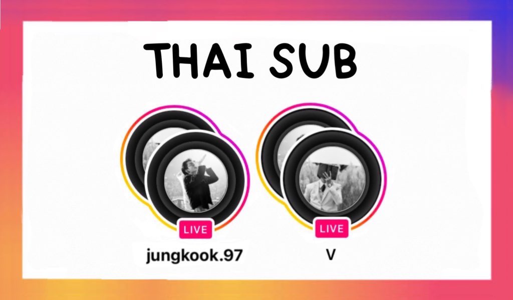 doublejjang's tweet photo. 🌟[ซับไทย] jungkook.97 &amp; thv instagram live
(https://t.co/NCJKNXLWro)

EN: ging_jjk, tteokminnie, miiniyoongs
KR: _K91230V_
OG vid: Seesaw_do__op https://t.co/ykQX8dNZy9