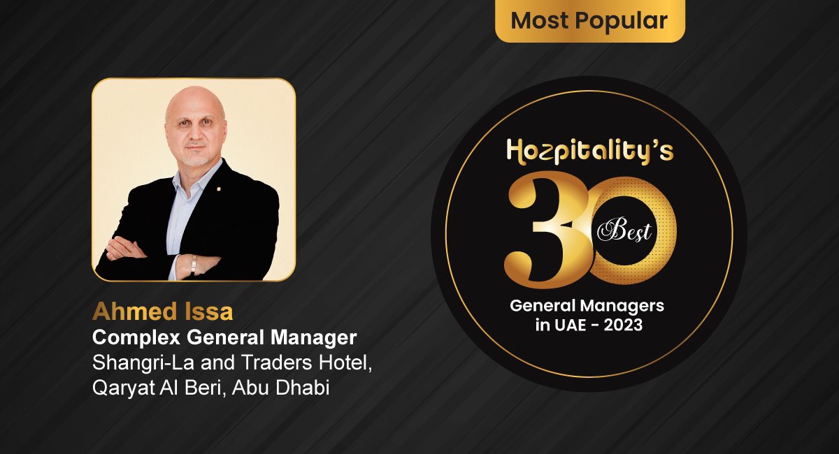 hozpitality's tweet photo. With over 34 Years of experience, Ahmed Issa currently holds the Complex General Manager position at Shangri-La and Traders Hotel, Qaryat Al Beri, Abu Dhabi

#AhmedIssa #ShangriLa #TradersHotel #QaryatAlBeri #generalmanager #hozpitalitysbest #hozpitalityexcellenceawards https://t.co/ncG9om47ui