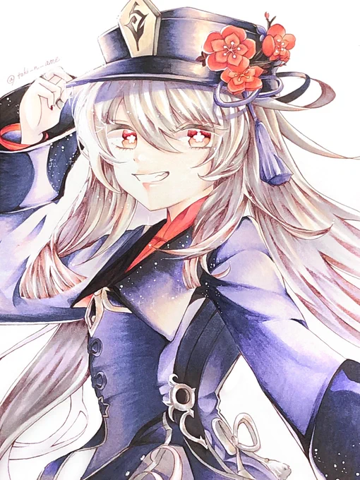 ー雪晴梅香ー #原神  #Genshinlmpact  #胡桃  #胡桃イラストコンテスト 