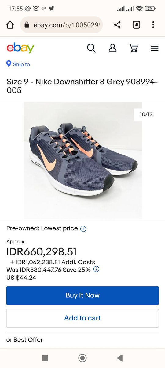 hobitwel's tweet photo. BNWB NIKE SHOES ORI
woman downshifter baru tanpa kotak
dijual karena kekecilan
size 37

kiri preloved 660
kanan baru 550k
nego sampai deal 🪄
#runningshoes #nike #nikedownshifter #bnwb #original https://t.co/YQgW6gn51L