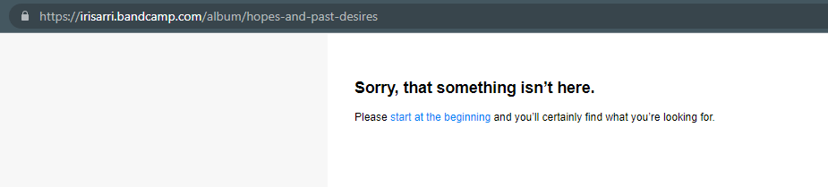 RonMadYes's tweet photo. @blackknoll What happened to Hopes and Past Desires? It's one of my favorite ambient works and looks like it disappeared from your bandcamp (and it's not on your website either). https://t.co/SDZR8areYU
