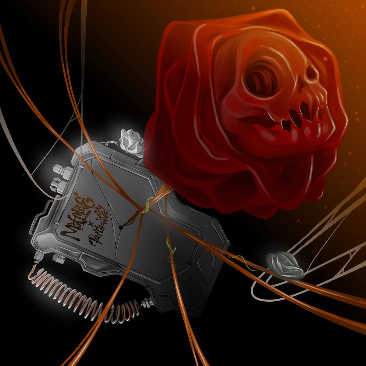 Challenge Accepted! <a href="/jesejes/">Jessica</a>.

This is my artwork for <a href="/metahive_gg/">METAHIVE</a> 

roses and skulls, beautiful but deadly ☠️🌹

#nft #cnft #Cardano