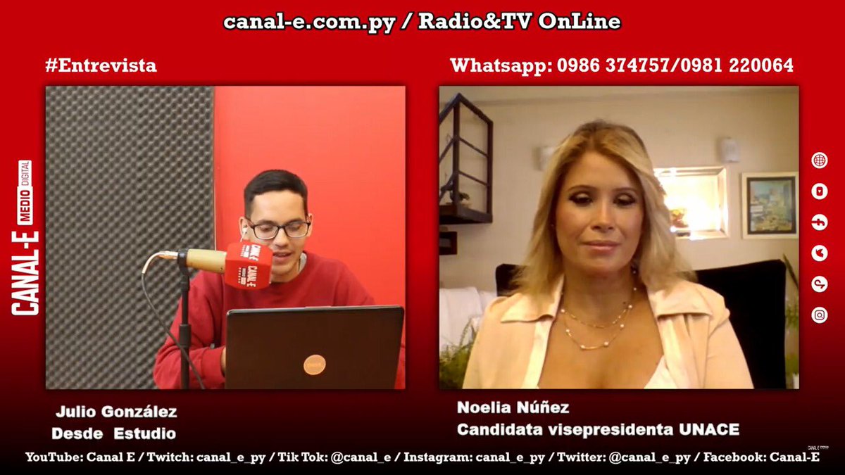 canal_e_py's tweet photo. En comunicación: Noelia Núñez candidata a vicepresidenta por #unace https://t.co/MujMixVa24