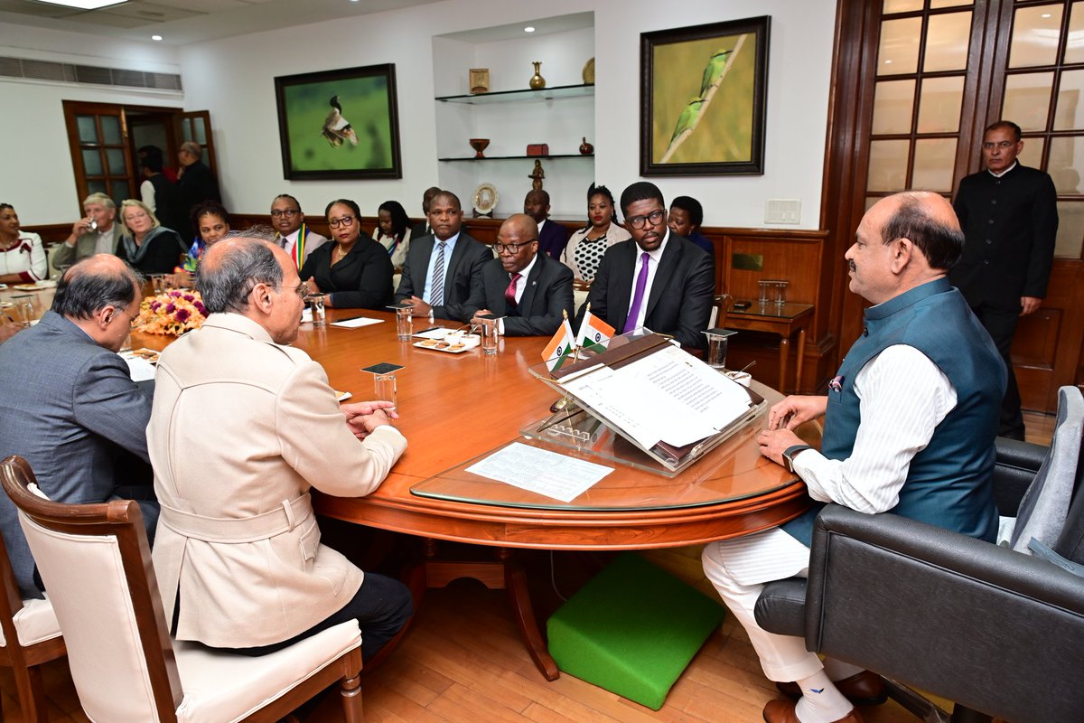 Om Birla on Twitter "Had a warm interaction with Parliamentary