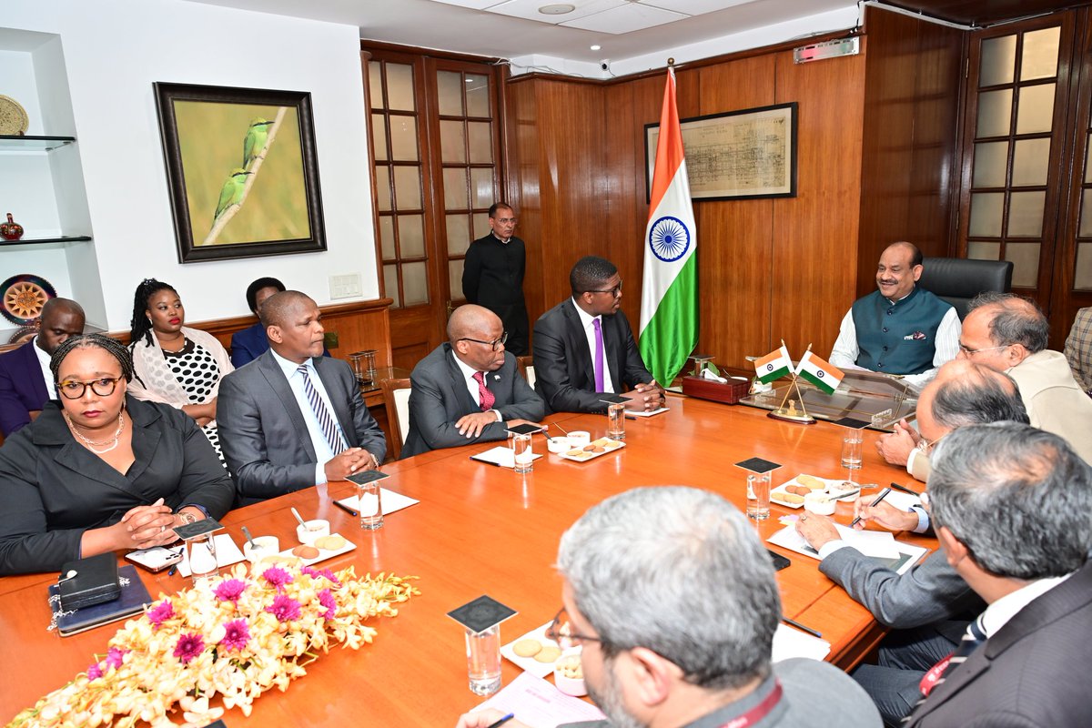 Om Birla on Twitter "Had a warm interaction with Parliamentary