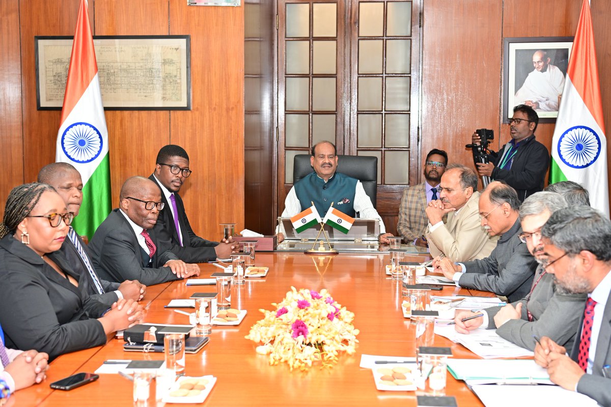 Om Birla on Twitter "Had a warm interaction with Parliamentary