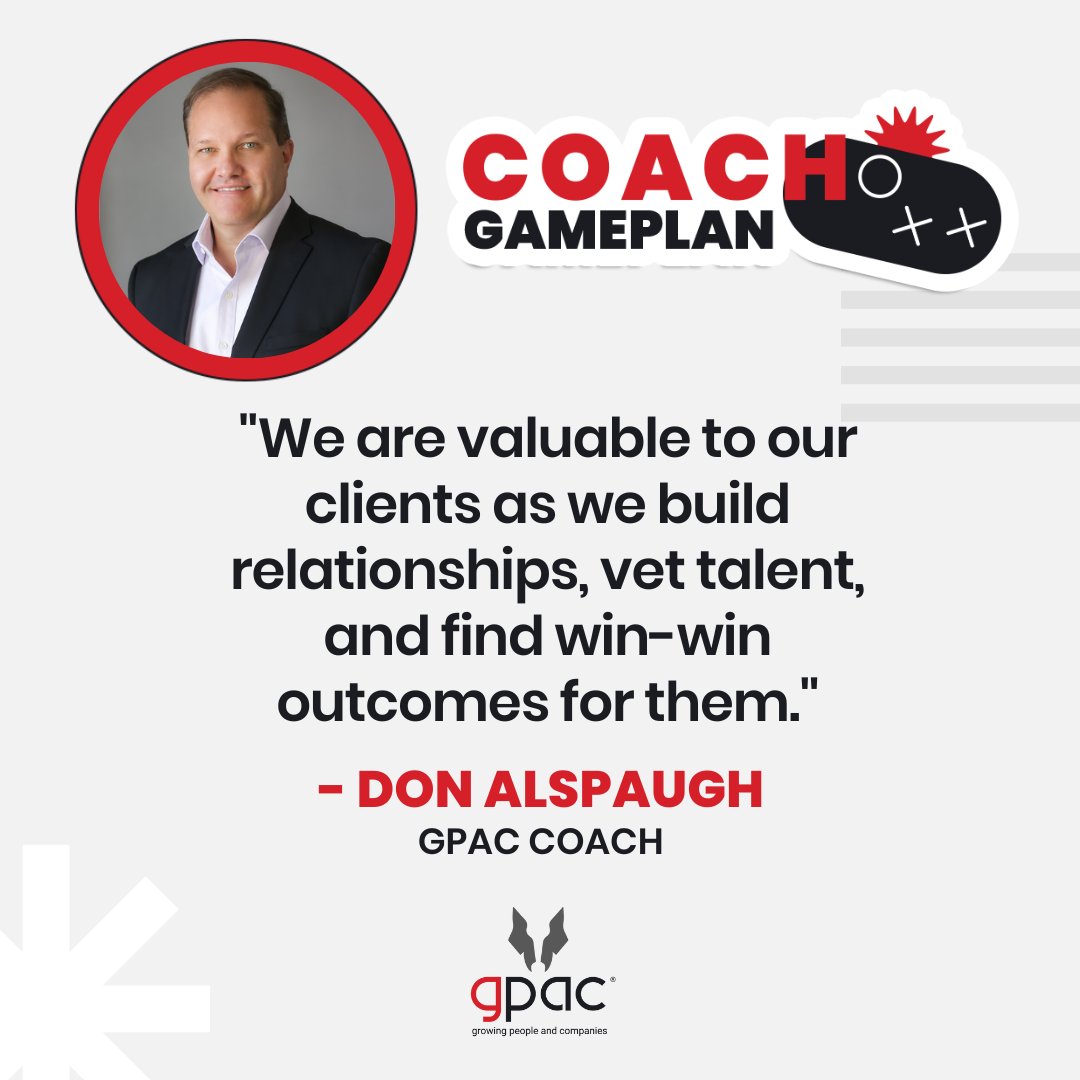 At gpac, we train our recruiters to build quality relationships with both sides of the equation to ensure the best working relationships.
Visit gogpac.com for more!⁠

#gogpac #gpac #recruitingcareers #digitalrecruitment #recruitment101