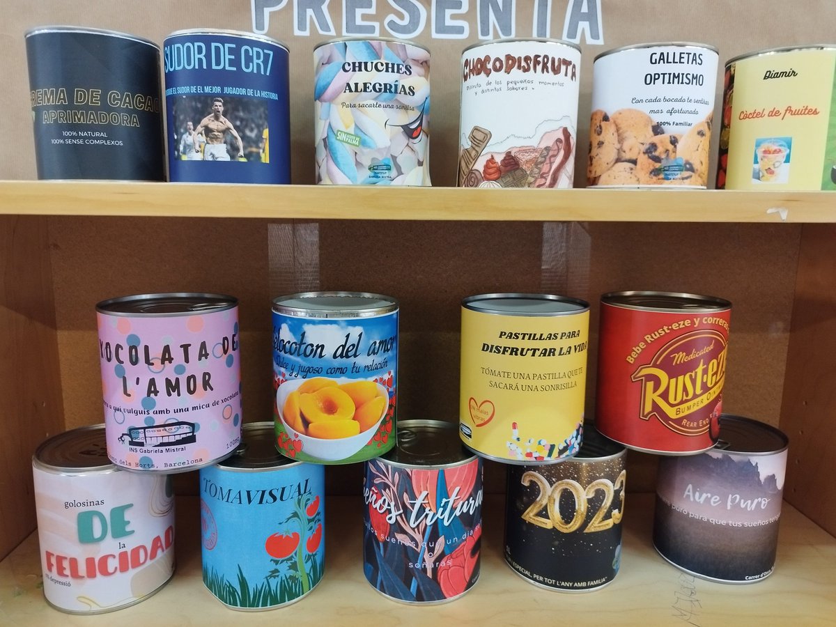 InsGabriela's tweet photo. Amb quin et quedaries? Els alumnes de 3r d'ESO han fet volar la seva imaginació i s'han convertit en publicistes per dissenyar els productes que sempre has desitjat.
#somgabriela #3rESO #visualiplastica #publicitat #creativitat https://t.co/0XEJjVsVRY