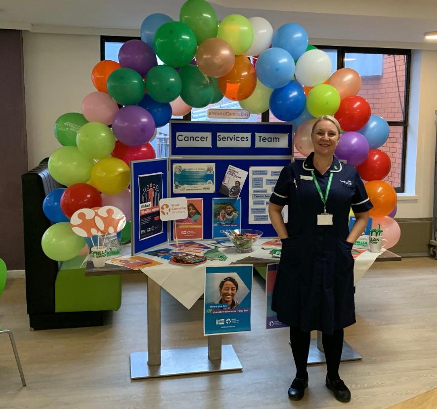 StephGooder's tweet photo. First event as Macmillan Lead Cancer Nurse at TGH.  Celebrating
#WorldCancerDay2023
#CloseTheCareGap https://t.co/Shx4URQlUW