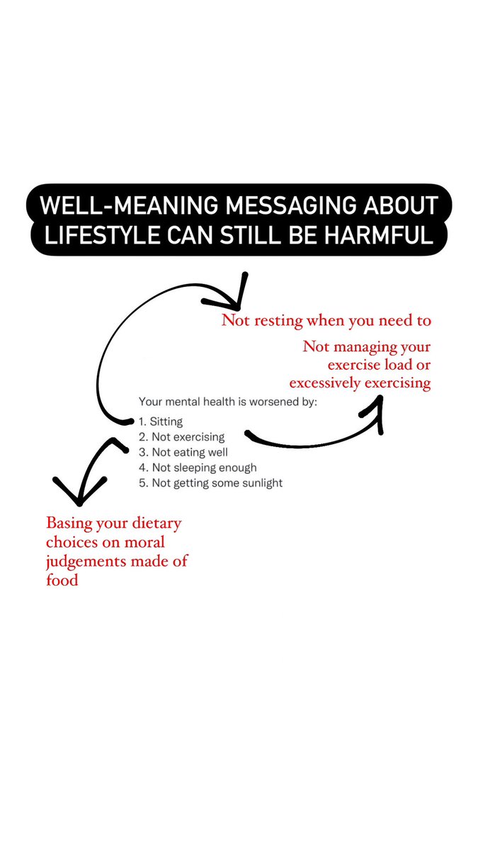 When you see RED-S in clinic all week, you start to flip public health messaging on its head.

Messaging in SEM often needs reframing to safeguard the mental health of a subsection of the population vulnerable to losing the balance.

More does not equal more -