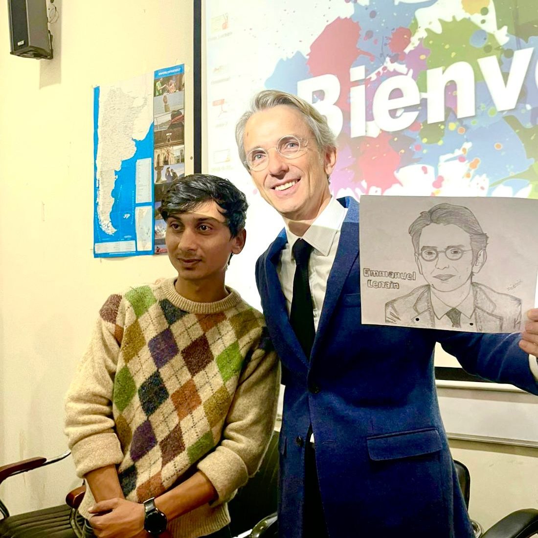 FranceinIndia's tweet photo. Excellent visit @AMUofficialPRO, one of India’s historic &amp; top universities! 
Glad to interact with VC Mansoor &amp; students on how to cooperate on French language teaching &amp; boost student mobility with France.  #ChooseFrance https://t.co/74k2ieqzoo