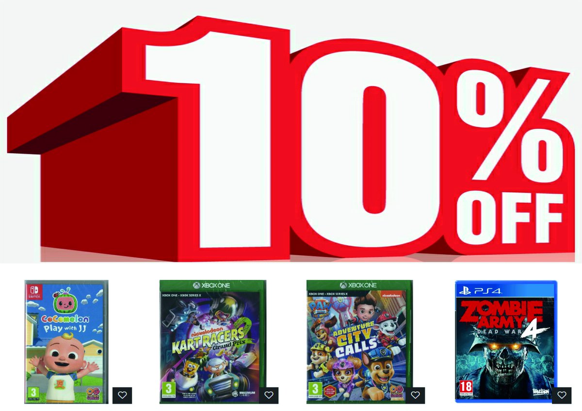 LIMITED TIME ONLY 10% OFF EVERYTHING IN-STORE

#sale #discount #videogames #gaming #ukbusiness #xbox #playstation #nintendo #swtich #xboxseriesx #estreetshops #retrogaming #ps4 #ps5 #gamers