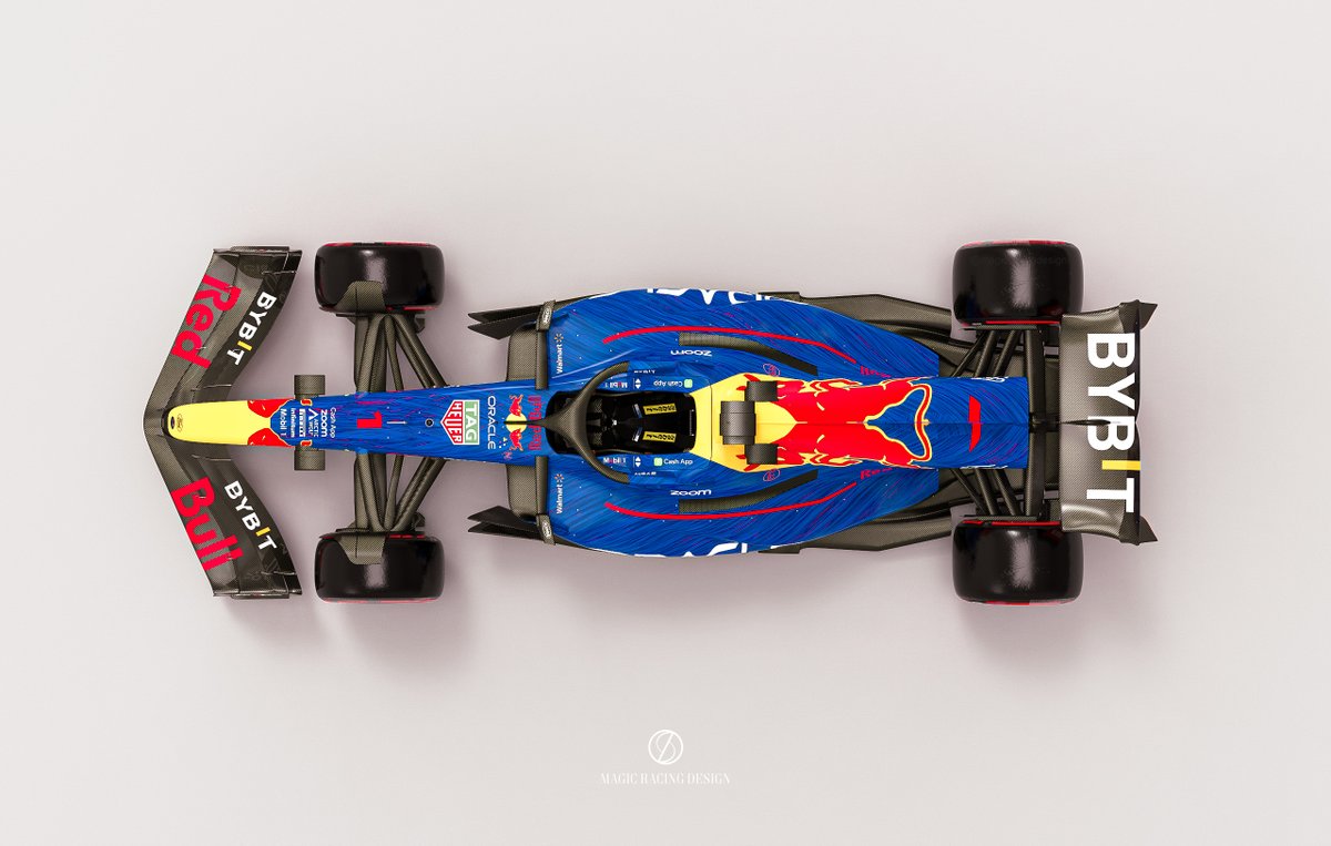 MagicRacingDes's tweet photo. Oracle Red Bull Racing RB19 #concept
New blue, aggressive lines and #Ford sponsorship.
#RedBull #RB19 #RedBullRB19 #F1
#livery #liverydesign #Formula1 https://t.co/Ri5lbCN35H