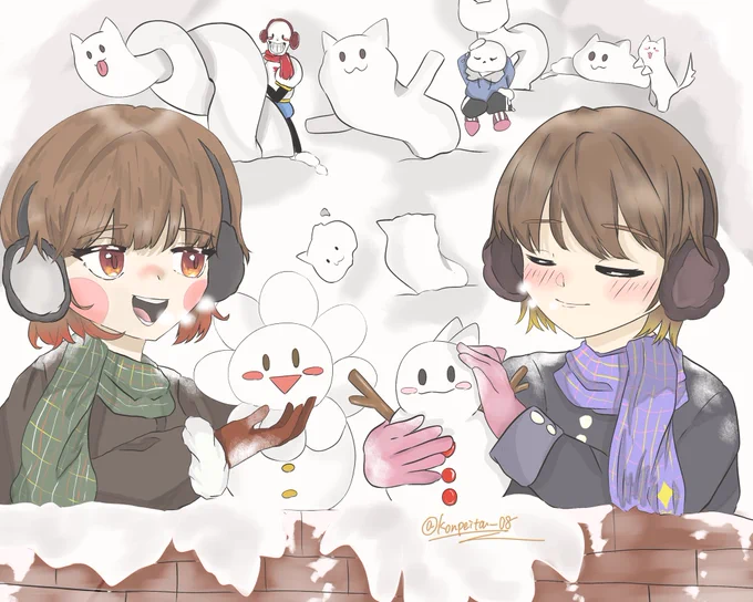 雪遊び!
#undertale 
#アンダーテール 