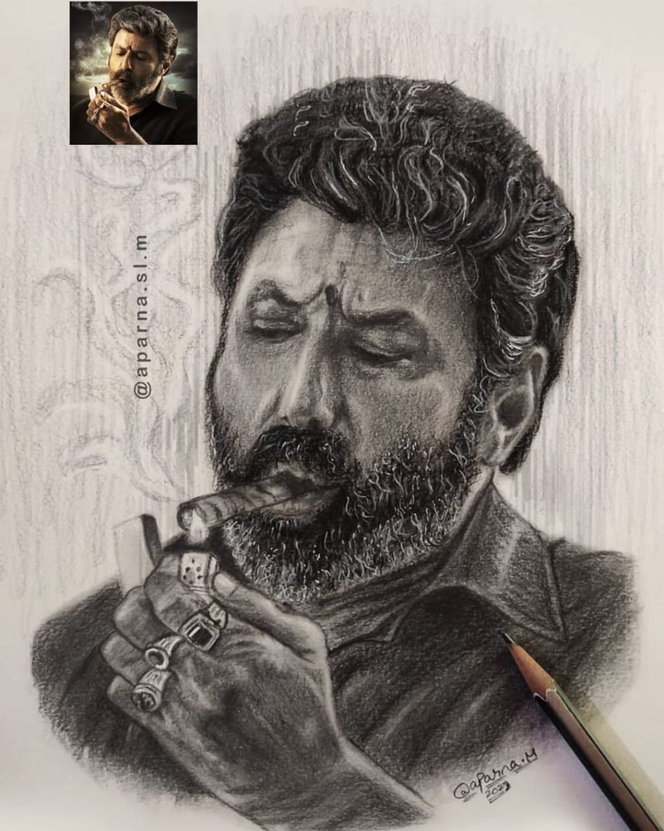 AparnaArtist's tweet photo. Pencil sketch of #NandamuriBalakrishna :) from  #VeerasimhaReddy 
#Pencildrawing #pencilsketch #nbk
@megopichand @NBK_Unofficial https://t.co/MjRs1IkmTB