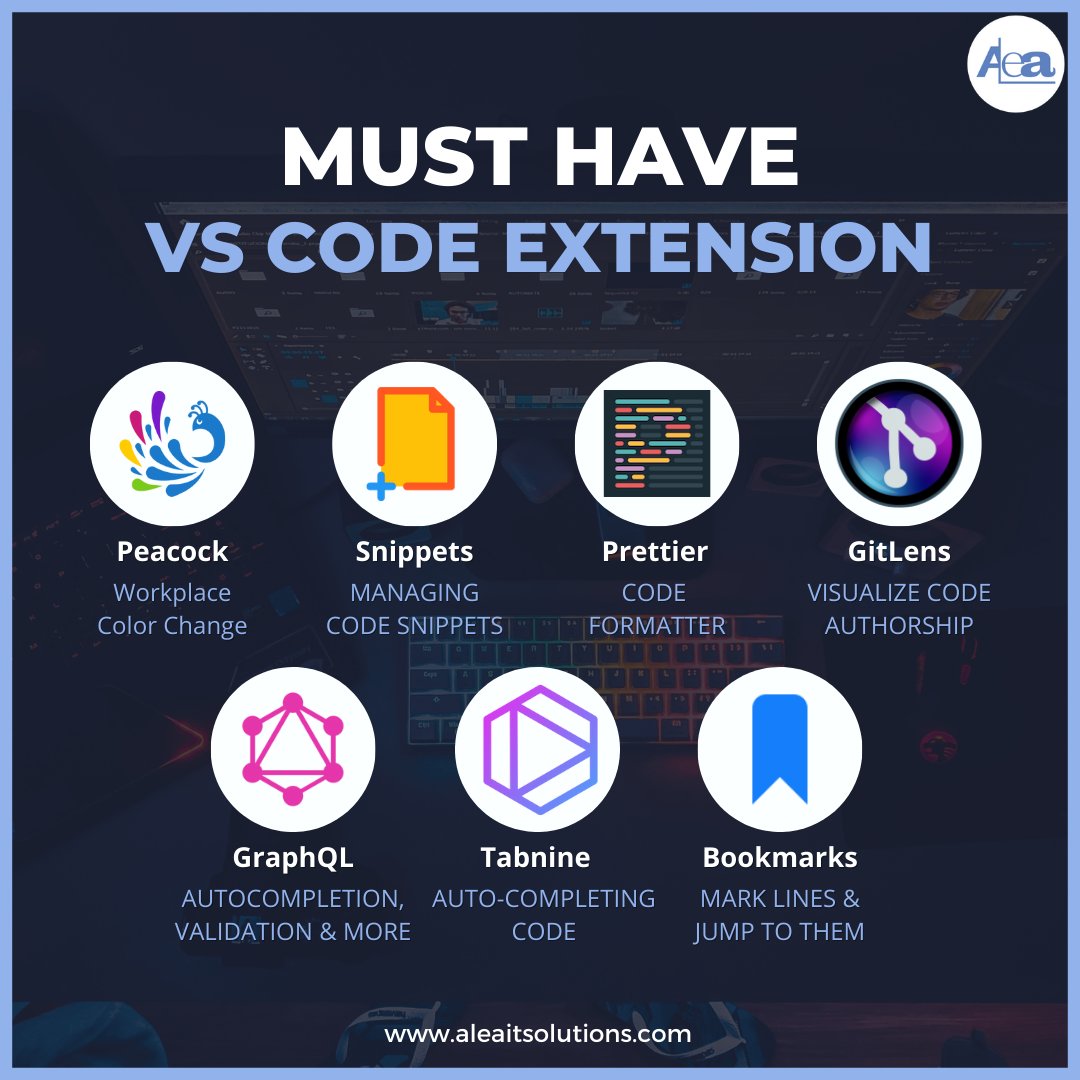 AleaIT's tweet photo. Must have VS code extension✌️
A thread.
.
.
.
.
#aleaitsolutions #webstagram #iherbdiscountcode #webdesigning #webcomicseries #webdesignagency #programminglanguage #linewebtoon #sivvicode #websitedesigns #webuyhousescash #hindenburgreport #webdeveloperslife #coder #CodeNewbie https://t.co/fLsRla9IXP