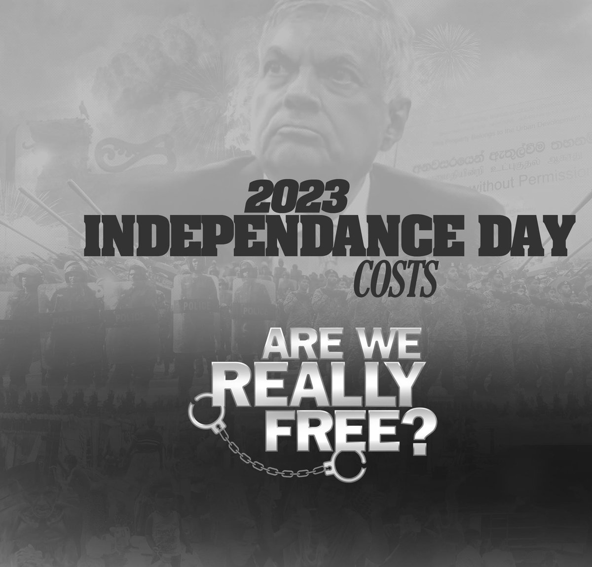 roelraymond's tweet photo. Ranil's March Past cost breakdown. 

Great job by Randy Chriz Perera. https://t.co/e3M32faCpX