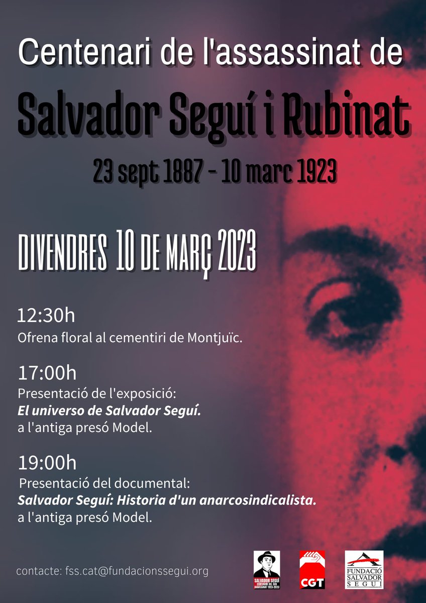 FundacioSegui's tweet photo. Ja tenim el cartell del #centenariSegui https://t.co/b9uMV8xuoV