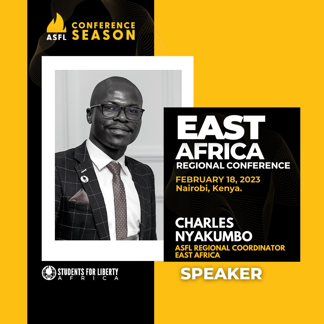 AfricanSFL's tweet photo. Nairobi is waiting for you! Our East Africa Regional Coordinator, Charles Nyakumbo, will introduce you to various opportunities for young professionals and students at Students For Liberty!
Register now via https://t.co/XslAYNg8o9
February 18, 2023
#Africa #EARC23 https://t.co/CJVFpEkjIH